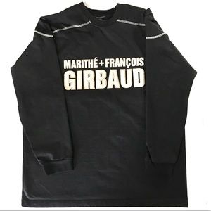 Distressed Girbaud XL Embroidered Spell Out Shirt